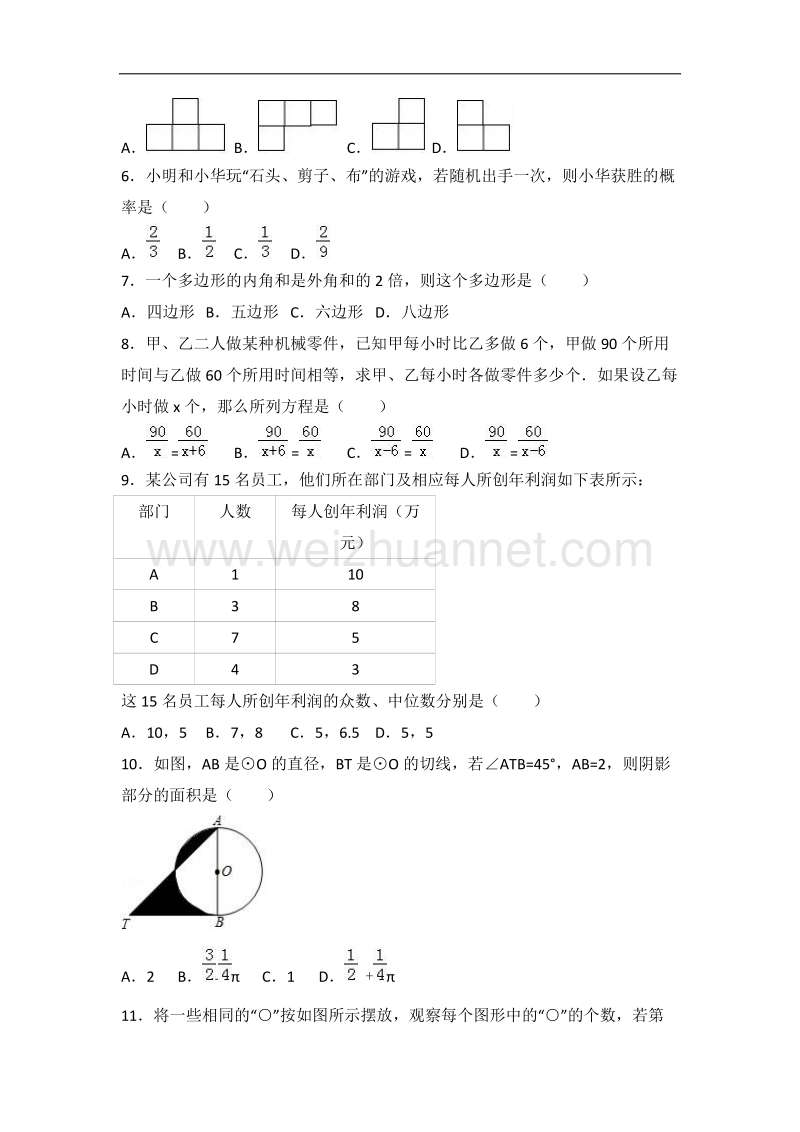 2017年山东省临沂市中考数学试卷(解析版).doc_第2页