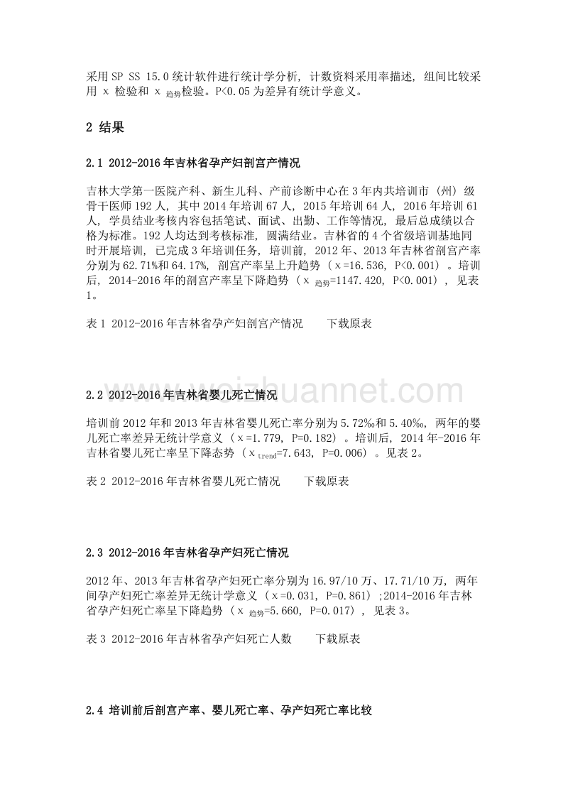 2014-2016年吉林省提升妇幼健康服务能力的实施情况分析.doc_第3页