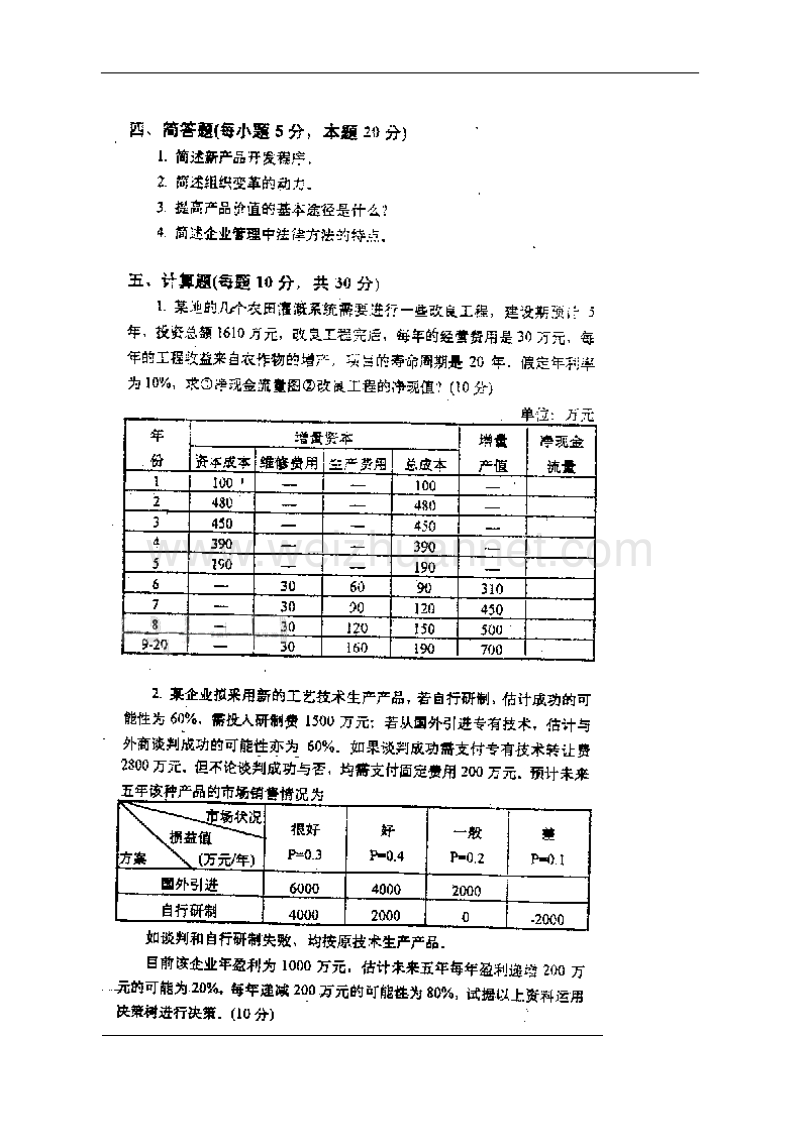 2007年复旦大学企业管理试题.doc_第3页