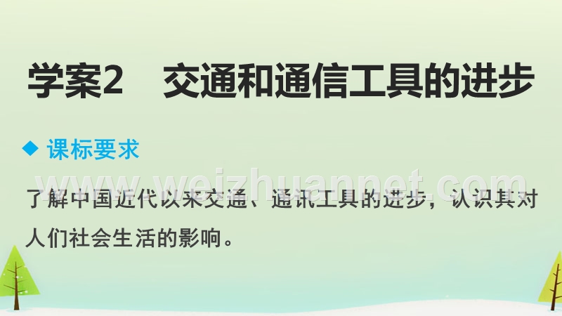 2015-2016学年高中历史必修二学案专题四-2-交通和通信工具的进步.ppt.ppt_第2页