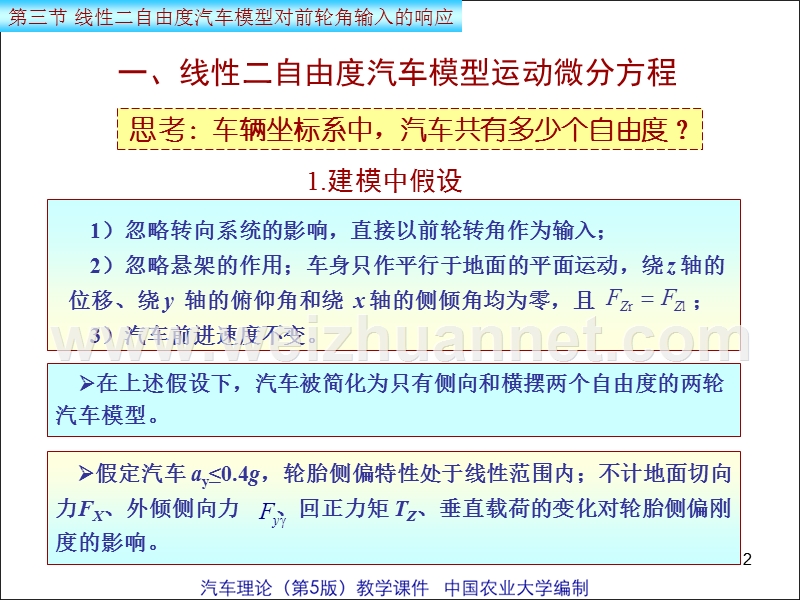 5.3-线性二自由度汽车模型对前轮角输入的响应.ppt_第2页