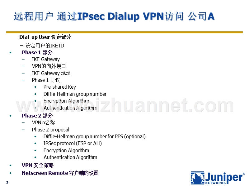 juniper安全网关远程拨号-vpn.ppt_第3页