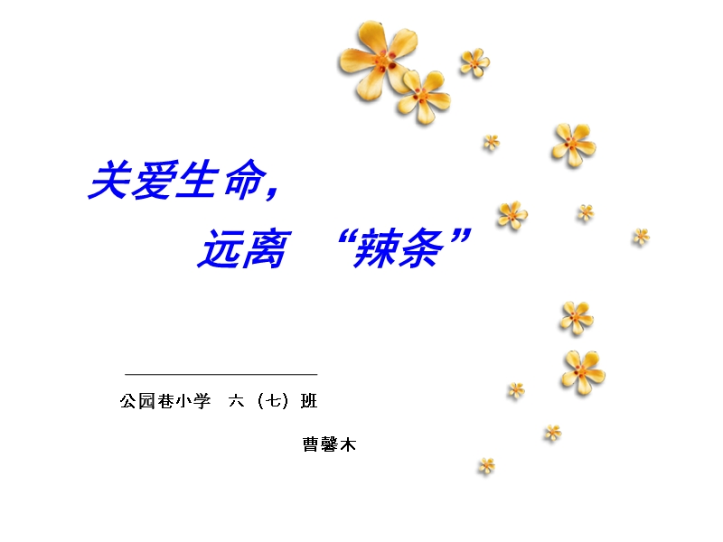 关爱生命远离 “辣条”.ppt_第1页