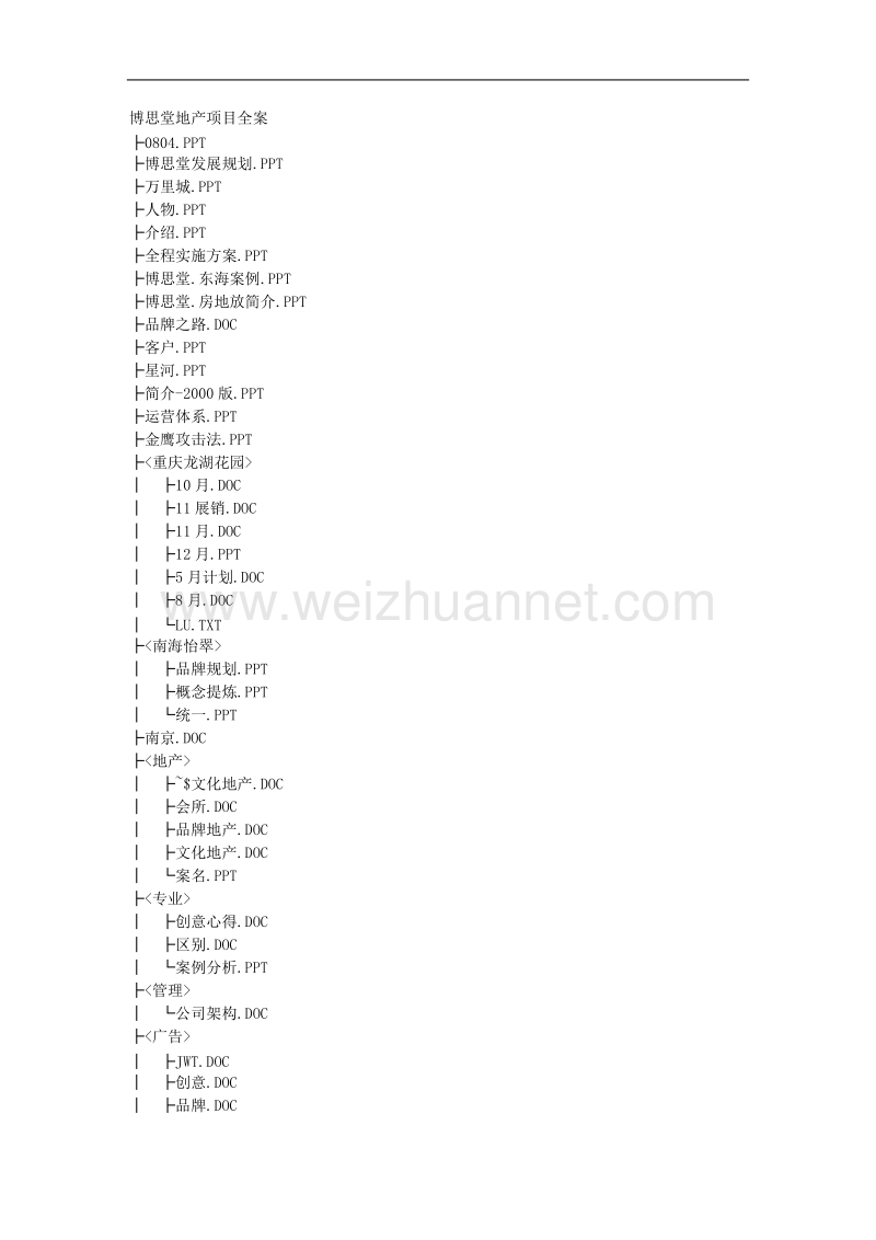 博思堂地产项目全案目录.doc_第1页