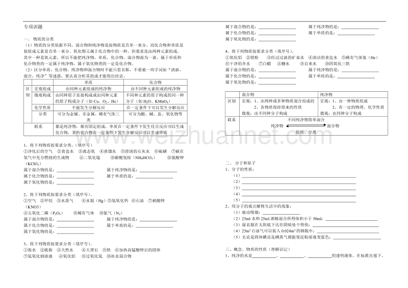 九年级化学专项训题.doc_第1页