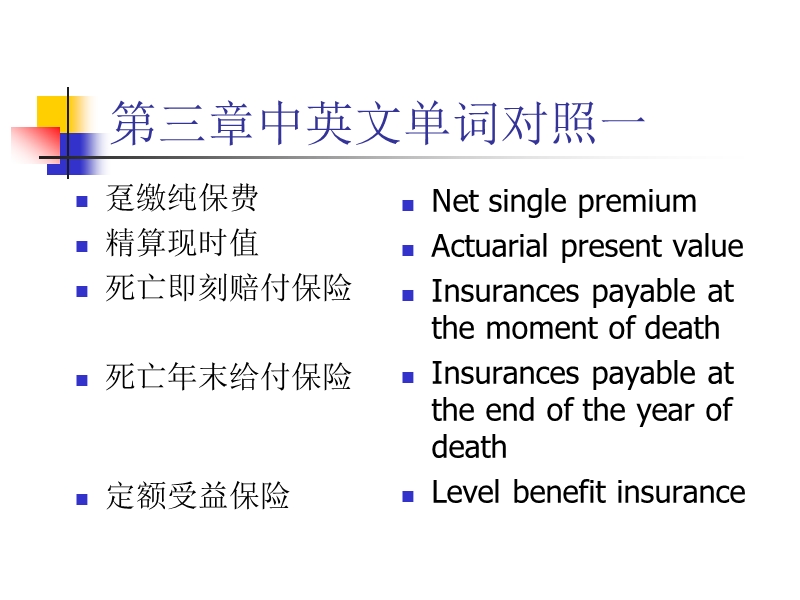 chapter3---人寿保险趸缴纯保费的厘定.ppt_第3页