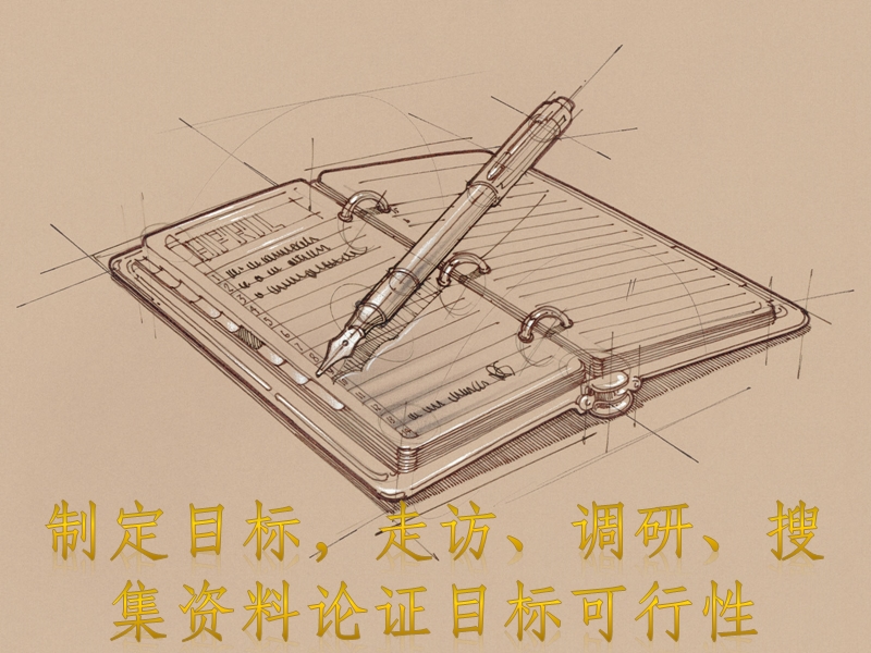 制定目标-走访、调研、搜集资料论证目标可行性.ppt_第1页