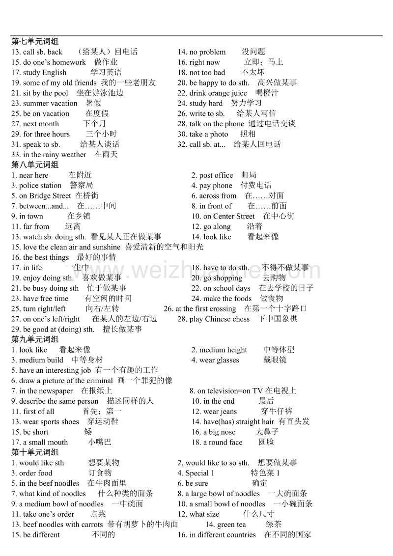 七年级下英语8-10单元测试题.doc_第1页