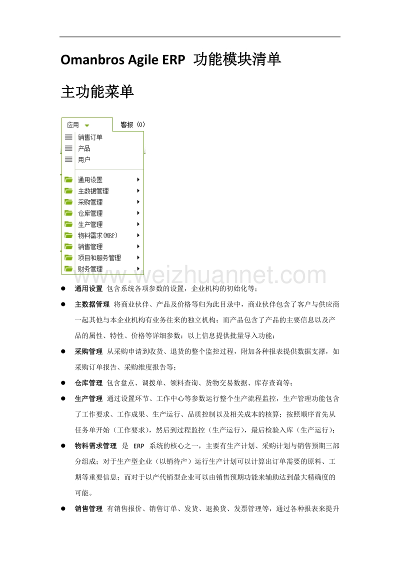 openbravo-agile-erp-功能模块清单.doc_第1页