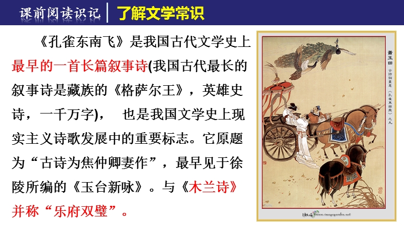 【创新设计】高一语文语文版必修4课件：2-6 孔雀东南飞（并序） （36张）.ppt_第3页