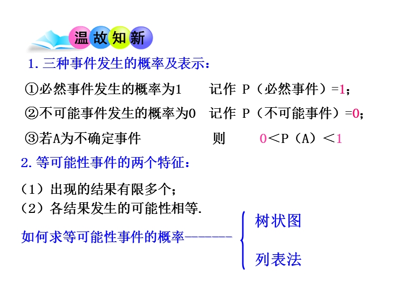 【新版】青岛版九年级数学下册课件：6.7 利用画树状图和列表计算概率（第2课时）.ppt_第3页