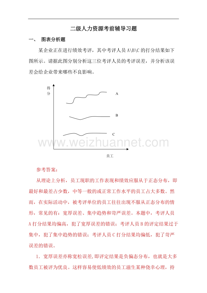 人力资源管理师二级考前辅导题.doc_第1页