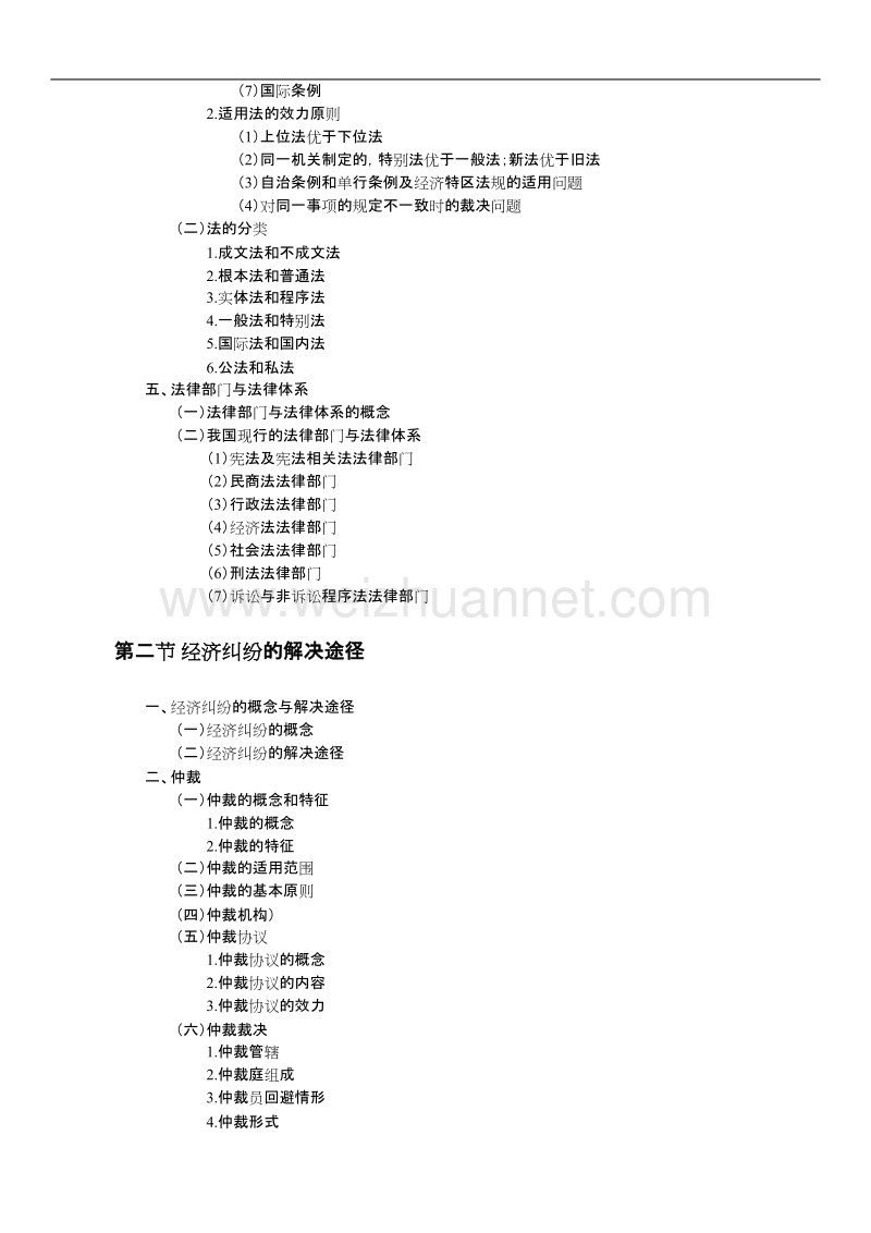 2018年初级会计资格考试-经济法基础-教材提纲.doc_第2页