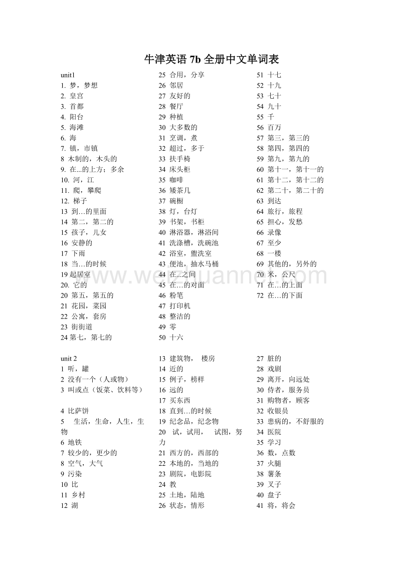 7b unit1-6单词.doc_第1页