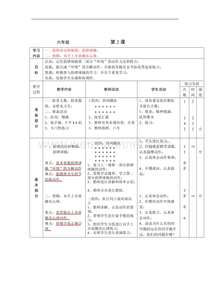 六体育教案。沈双双.doc_第2页