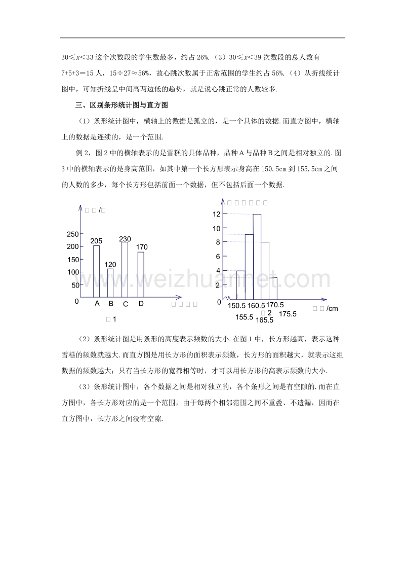 2017学年八年级数学下册5.2频数直方图学好频数分布直方图三方面素材（新版）湘教版.doc_第2页