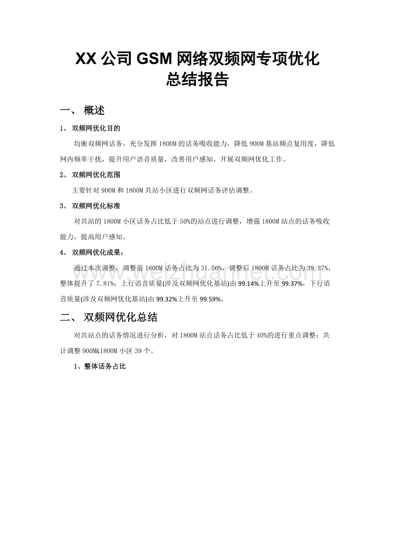 xx双频网优化总结.docx_第1页