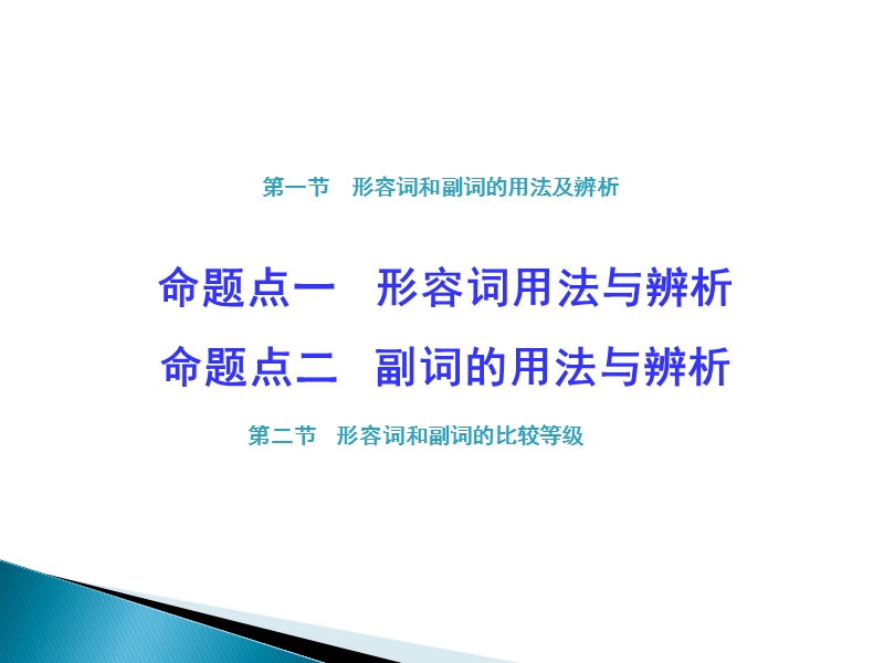 2017湖南中考面对面 英语（衡阳专用） 语法专题突破 专题七  形容词和副词 （共52张ppt）.ppt_第3页