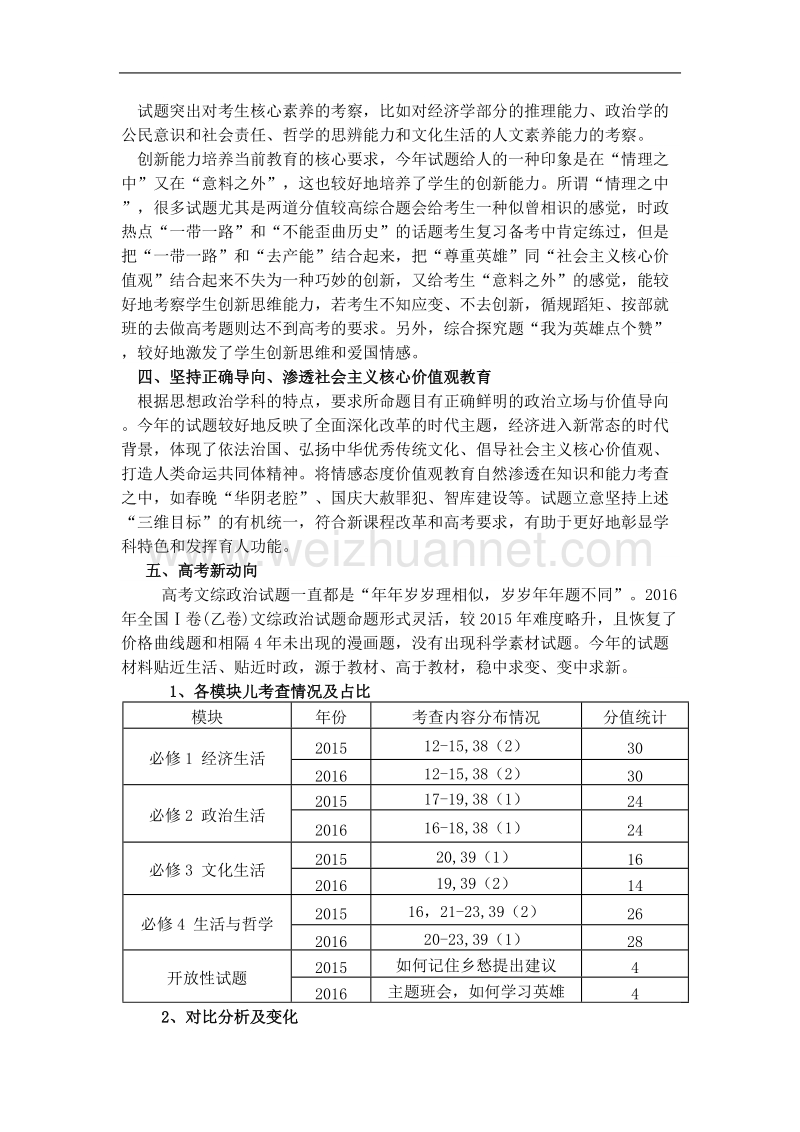 专家解读2016高考政 治全国ⅰ卷与对2017备考建议.doc_第3页