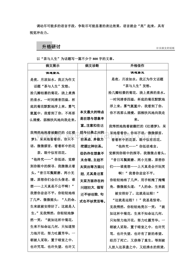 【创新设计】高一语文语文版必修三学案：第四章 万物静观皆自得单元写作 .doc_第2页