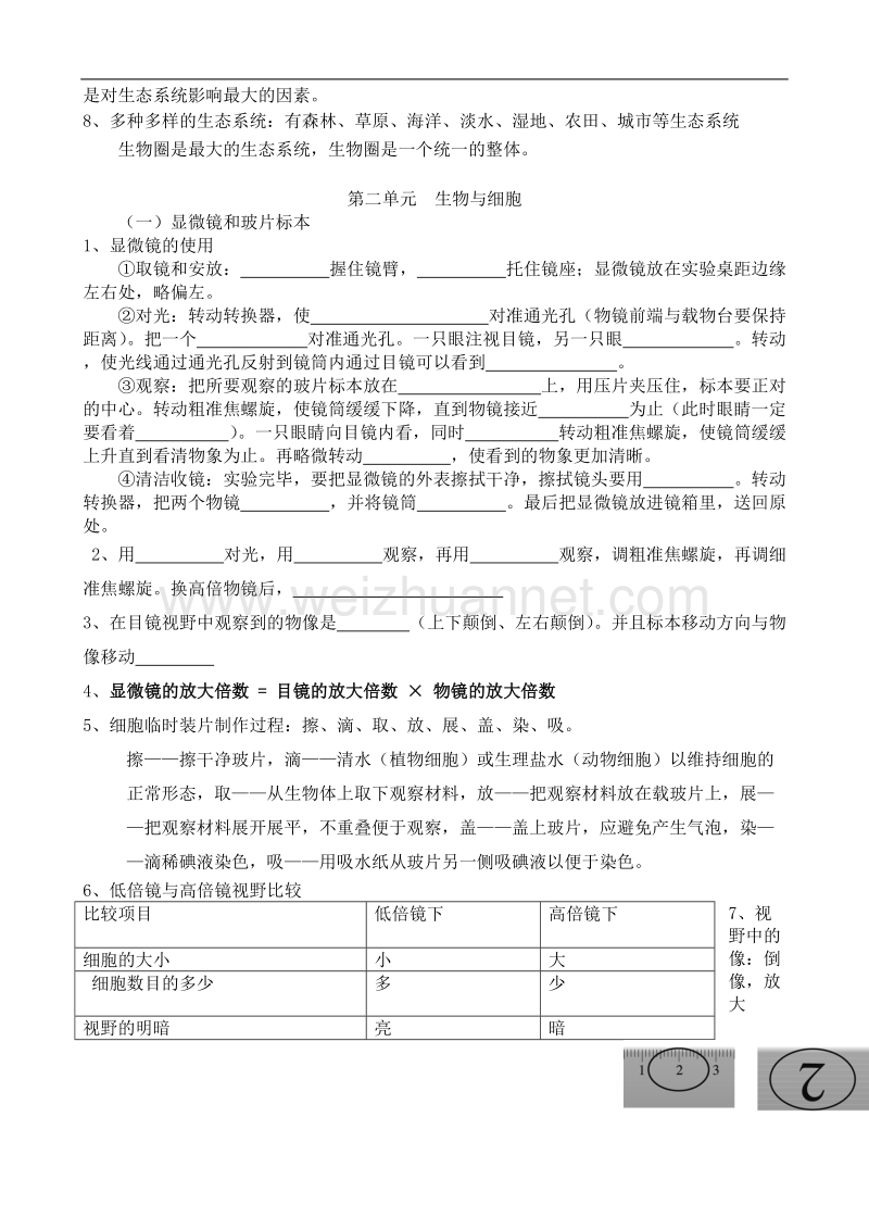 2016年初中学业水平考试生物考点精编.doc_第3页