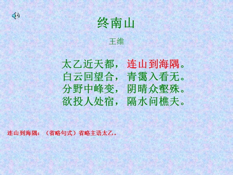 语文版必修二《终南山》课件.ppt_第3页