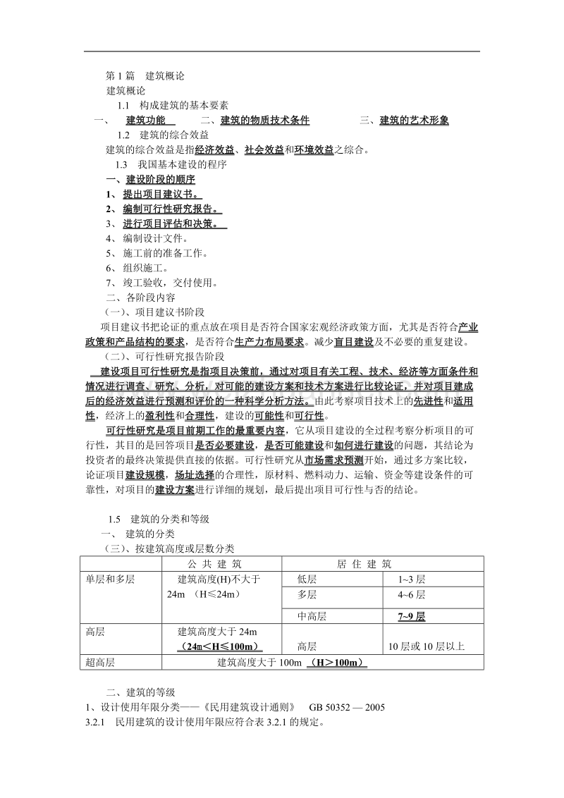 房屋建筑学复习资料(重点).doc_第1页