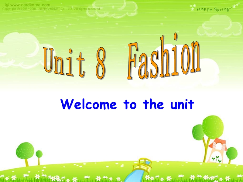 江苏省昆山市锦溪中学七年级英语上册《unit8 fashion》welcome to the unit.ppt_第1页