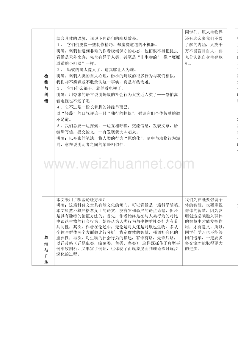 甘肃地区适用高中语文导学案：《作为生物的社会》2（新人教版必修5）.doc_第3页