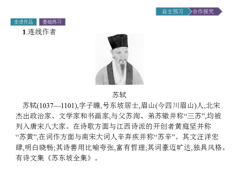 语文选修 《唐宋散文选读》同步教学课件：8 方山子传.ppt_第2页