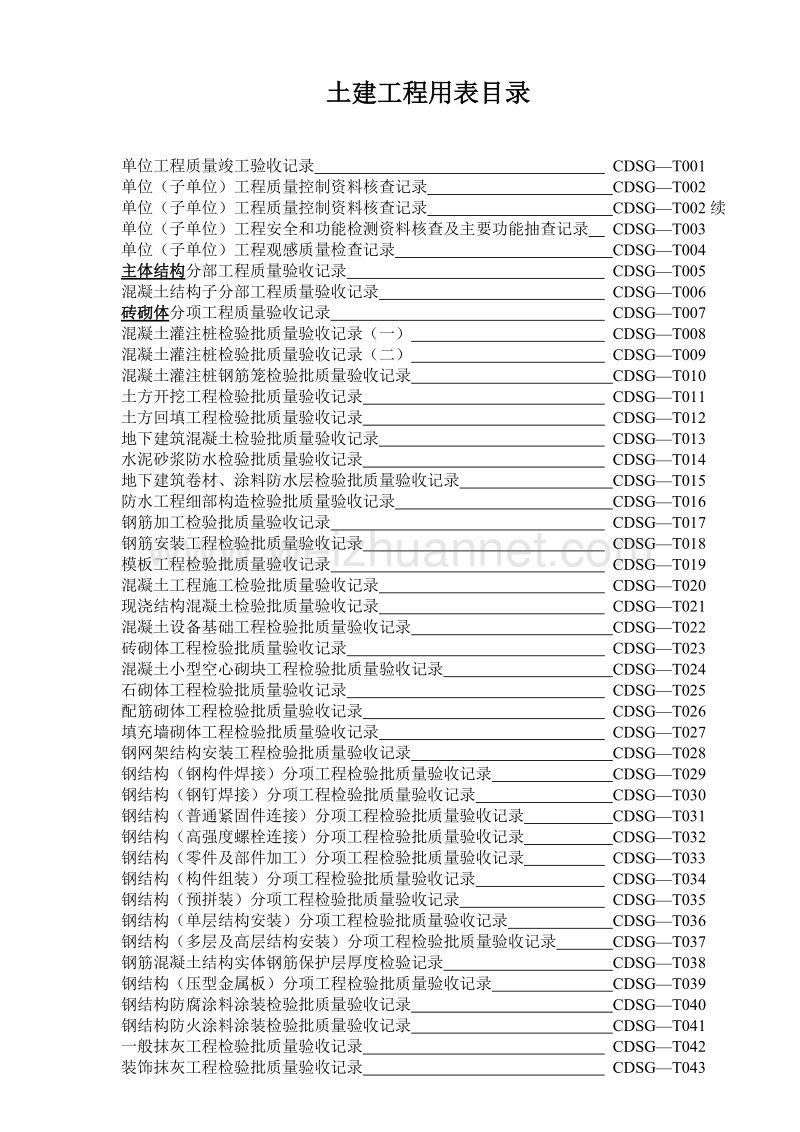 房屋建筑施工土建用表.doc_第2页