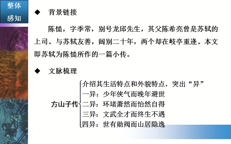 【金版学案】粤教版粤教版高中语文粤教版选修2唐末散文选读课件：8《方山子传》.ppt_第3页