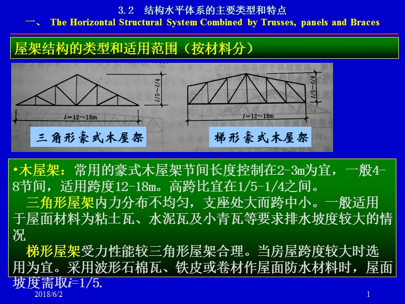 屋架结构的类型和适用范围(按材料分).ppt_第1页