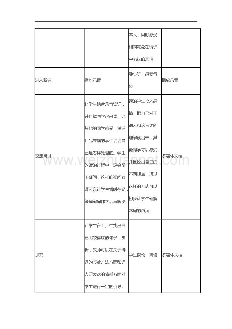 粤教版粤教版高中语文粤教版必修3教案：念奴娇 赤壁怀古.doc_第3页