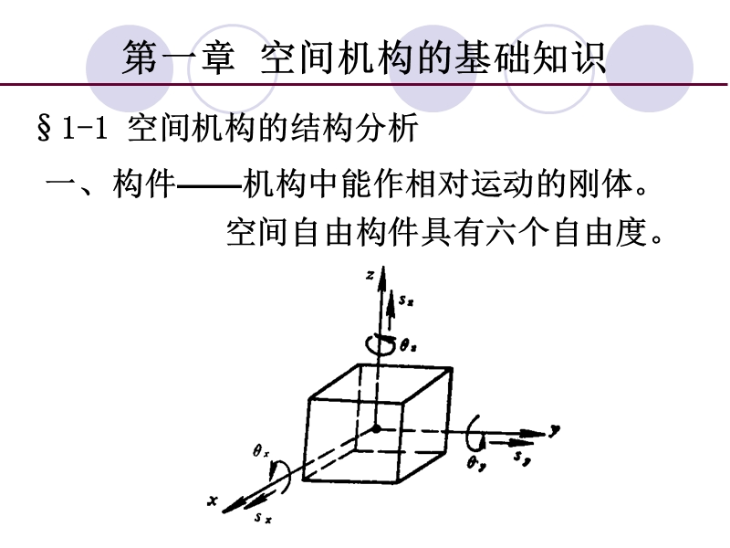 机构学和机器人学-1空间机构的基础知识.ppt_第1页