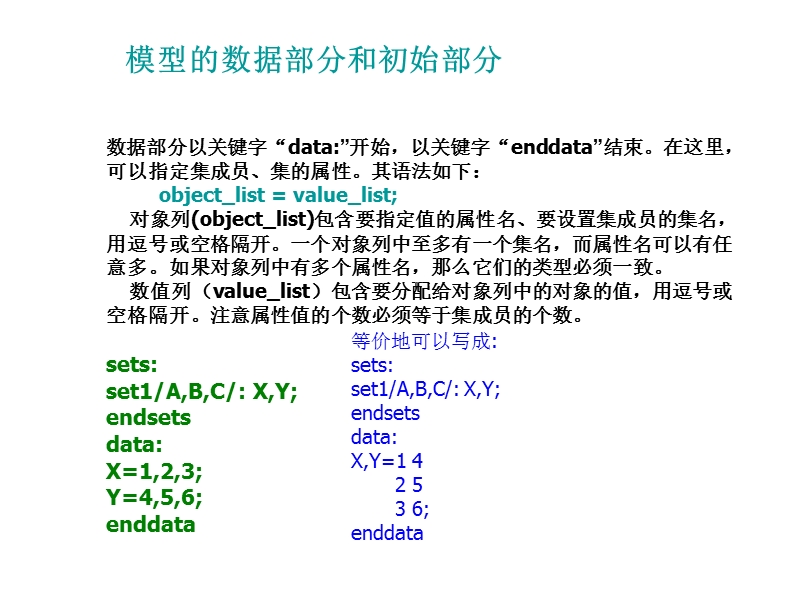 根据模型中决策变量的取值范围和目标函数以及约束函数....ppt_第3页