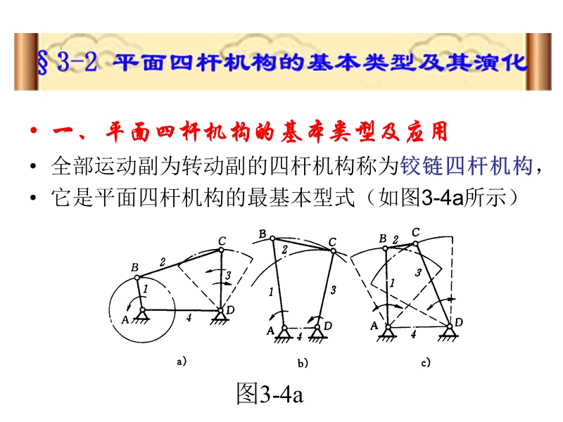 平面四杆机构的基本类型及应用.ppt_第1页