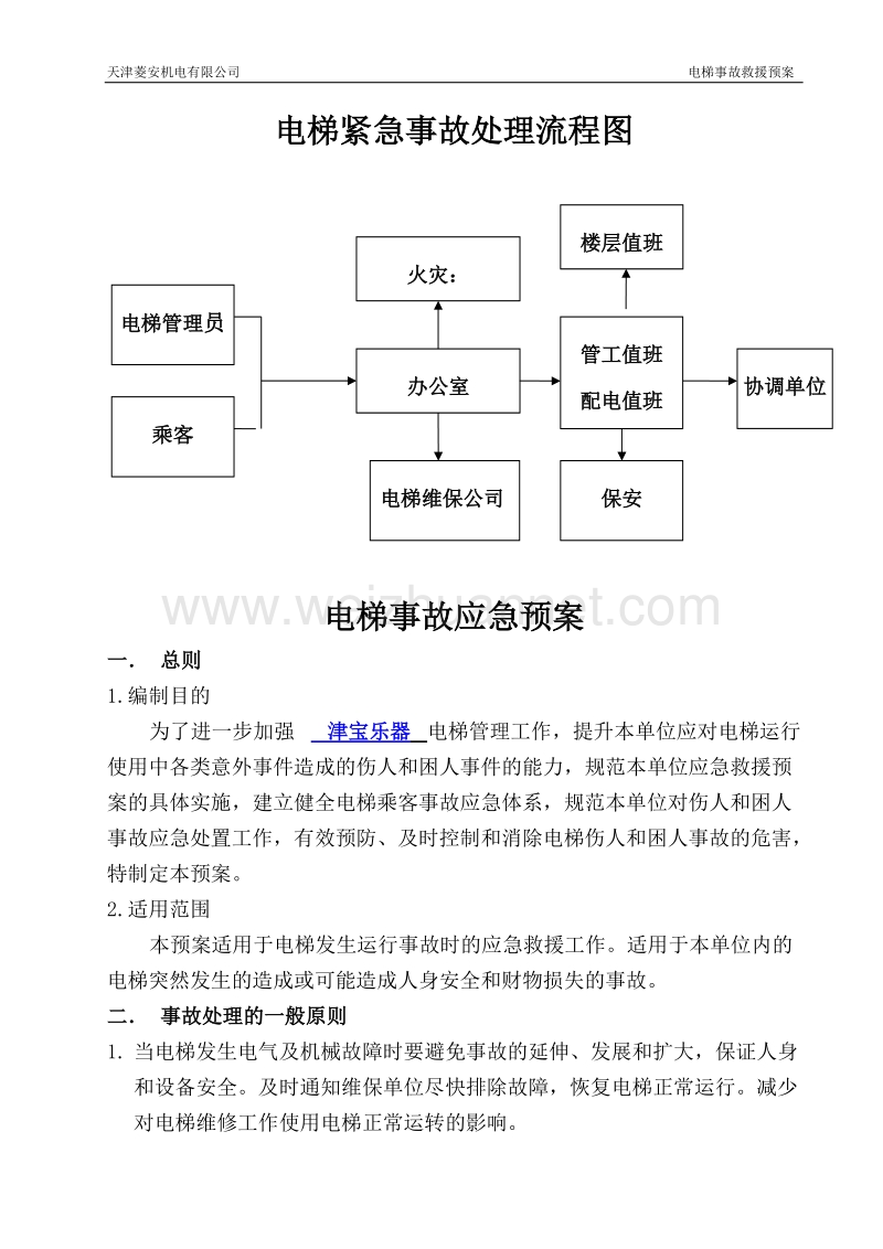 电梯事故应急预案1(确定稿)改.doc_第2页