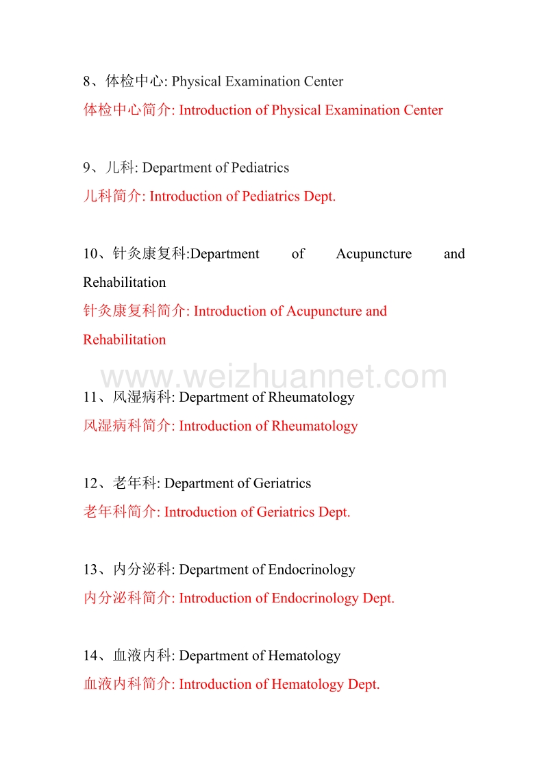 大内科科室中英文翻译.doc_第2页