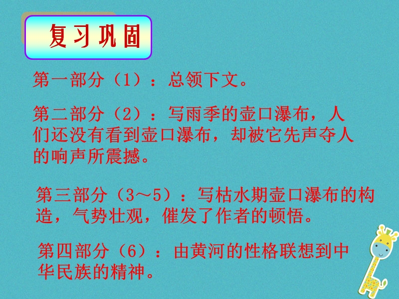 八年级语文下册 第五单元 第17课 壶口瀑布（第2课时）课件 新人教版.ppt_第2页