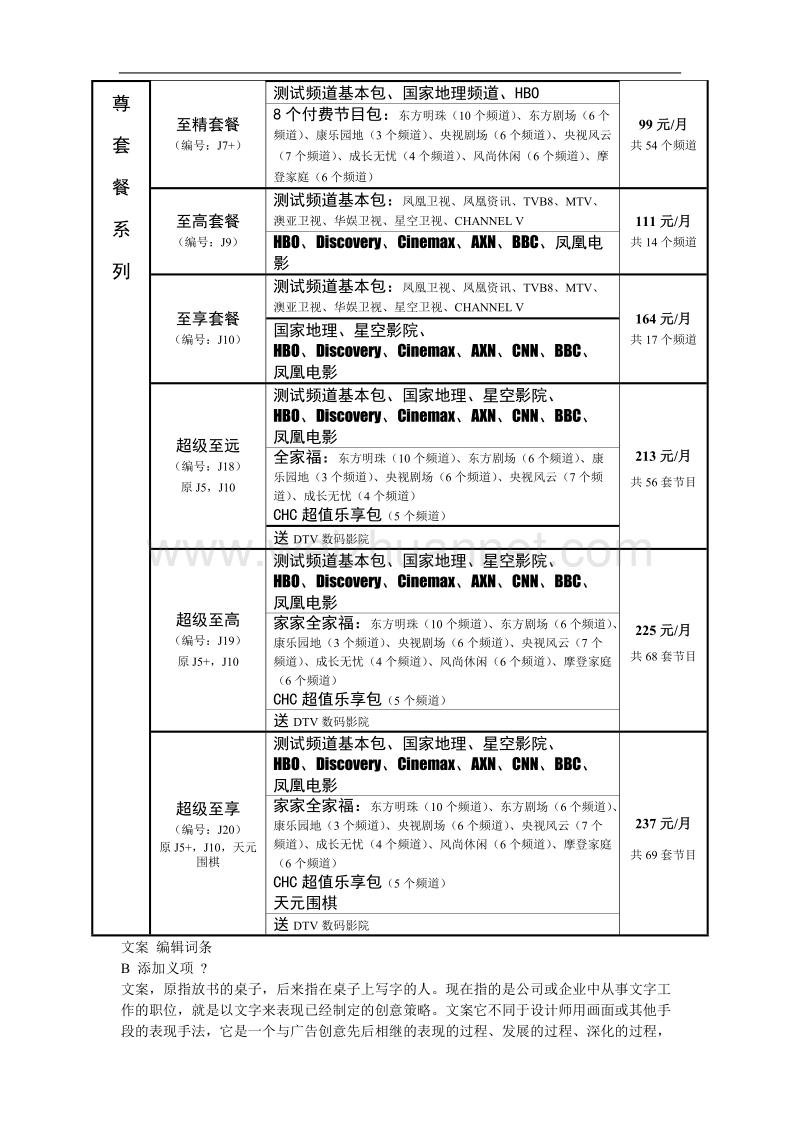 江苏南京广电集团客户产品套餐表.doc_第2页