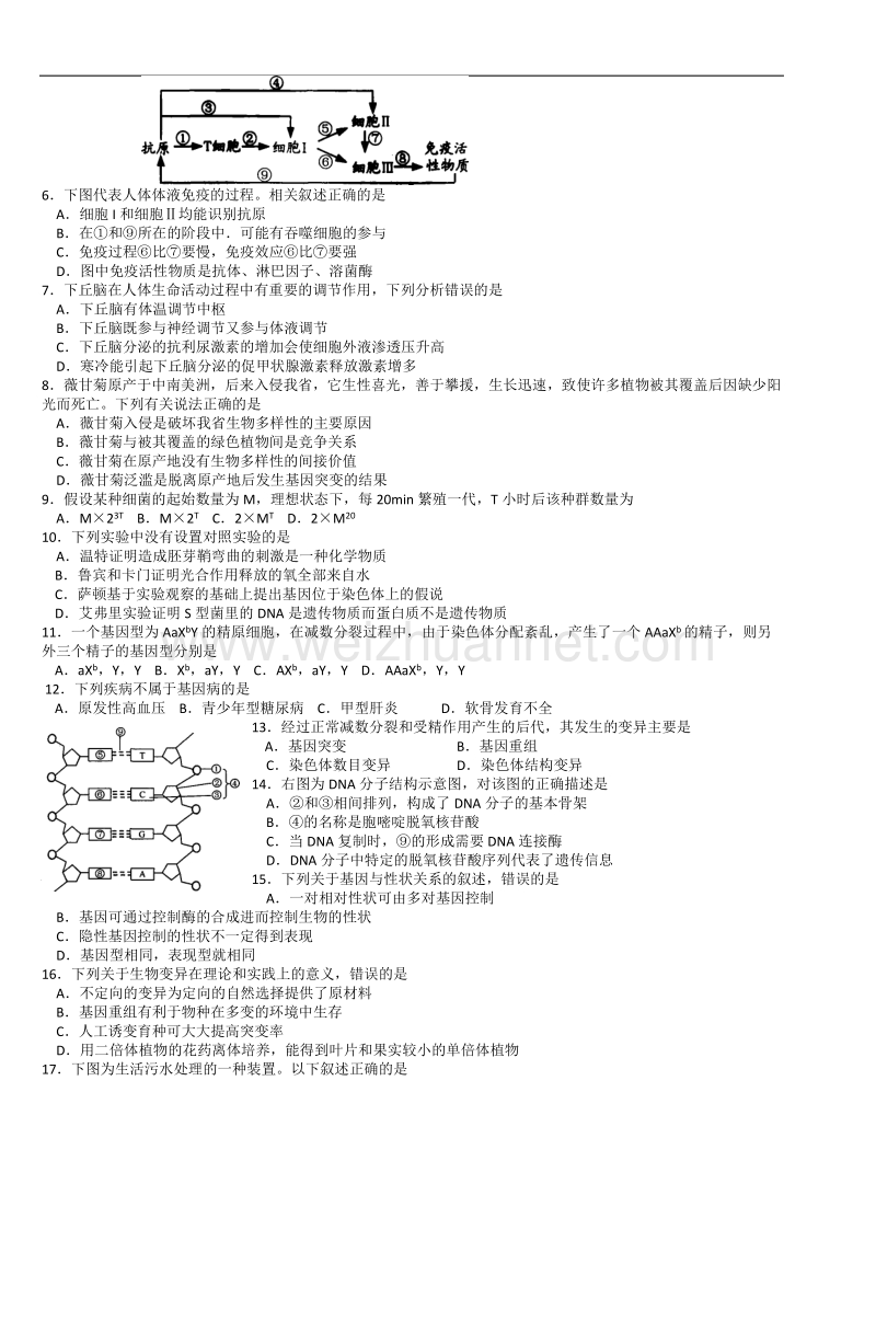 广东广州市2008年普通高中毕业班综合测试(.doc_第2页