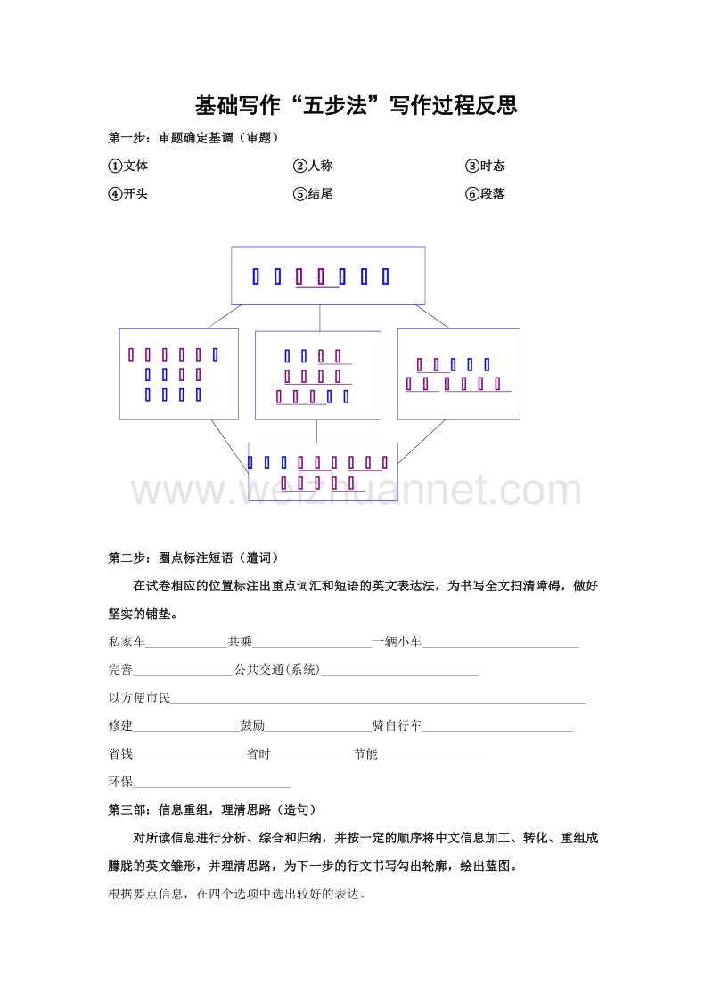 基础写作“五步法”学案.doc_第1页