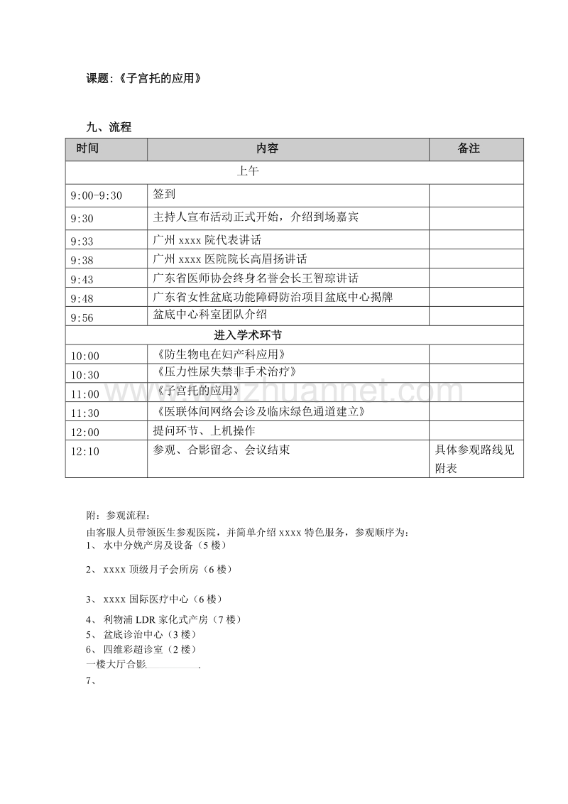 盆底中心科室启动会策划案.doc_第3页