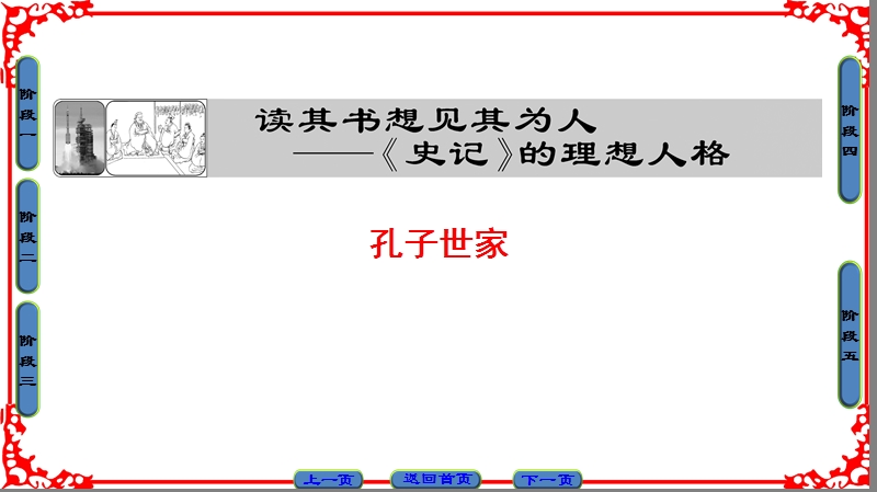 【课堂新坐标】高中语文苏教版选修《史记选读》课件：4 孔子世家.ppt_第1页