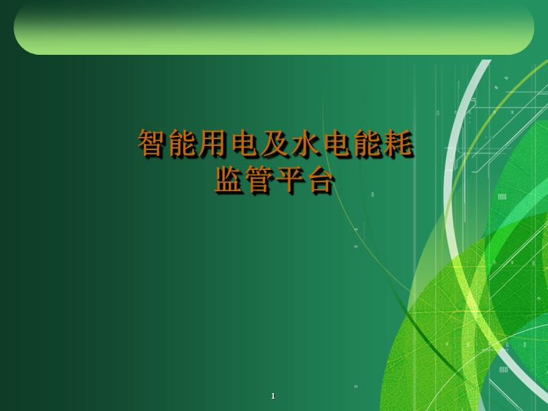 智能能耗监管平台演示.ppt_第1页