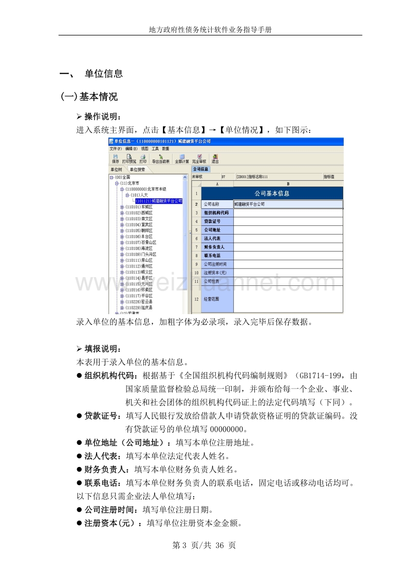 地方政府性债务统计软件业务指导手册(融资平台公司.doc_第3页