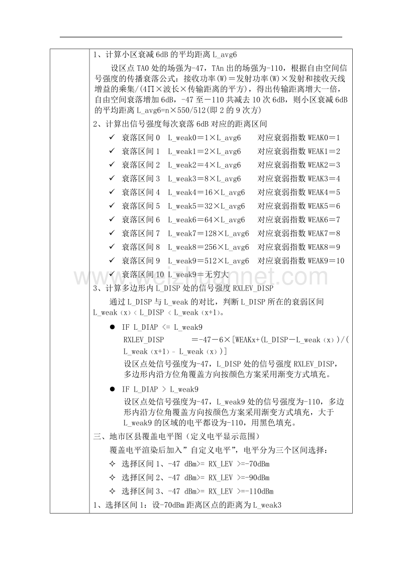 泰森多边形结合自由空间衰弱公式绘制全网覆盖图方案.doc_第3页