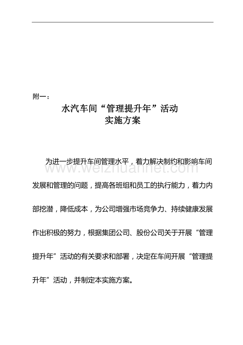 水汽车间关于下发《“管理提升年”活动实施方案和考核办法》的通知.doc_第2页