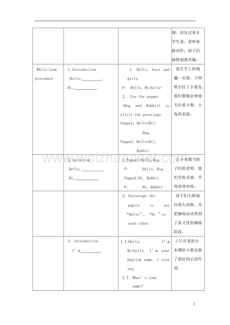 2017年秋一年级英语上册 unit 2 numbers（period 1）教案 沪教牛津版.doc_第2页